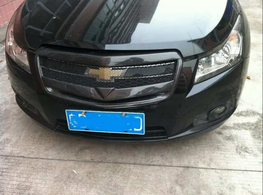 Комплект переднего корпуса из углеродного волокна для Chevrolet Cruze сетчатая решетка
