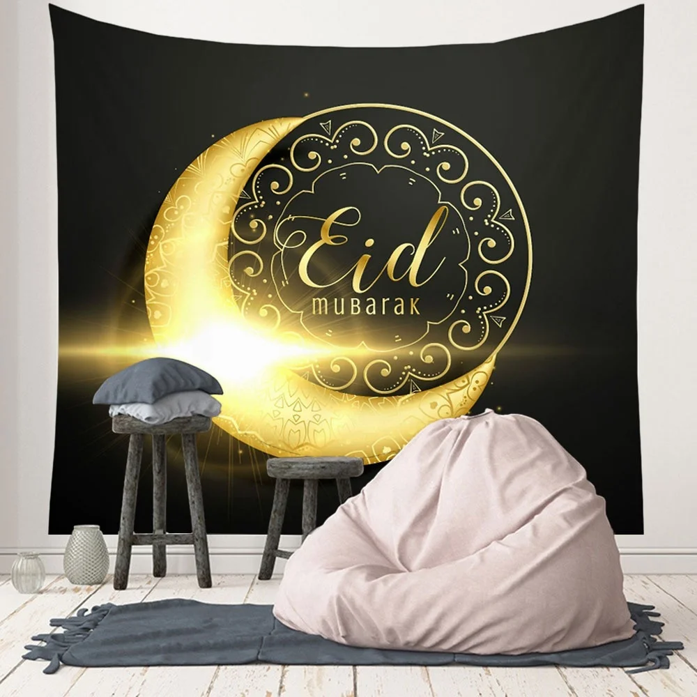 

1pcs Eid Mubarak Tablecloth Ramadan Decor Islamic Ramadan Kareem Accessories Ramadan Eid Tapestry Muslim Gift 5D