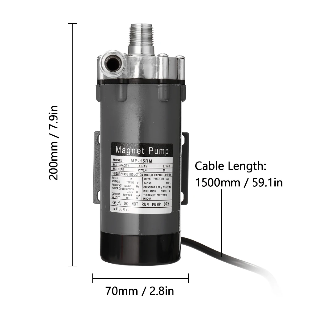 Пивной домашний пивоваренный Магнитный насос из нержавеющей стали Homebrew пищевой высокотемпературный устойчивый приводной насос