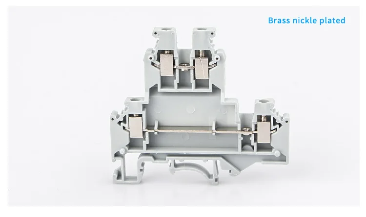 10Pcs UKKB-3 Din Rail Terminal Blocks  Connector Double Layer Terminal Screw Wiring UKKB3 Wire Connector  Screw Terminal Block