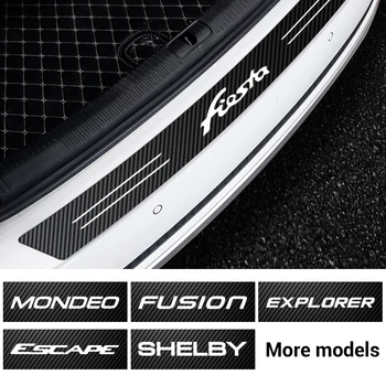 

Car Rear Trunk Bumper Sticker for Ford Fiesta Mondeo ST Fusion Mustang Explorer Escape Shelby Edge Ecosport Kuga Taurus Ghia