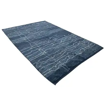 

192x280 Cm Blue Handmade Moroccan Rug-6x9 Ft