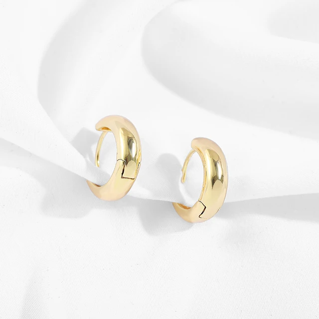 Gold Silver Color Stainless Steel Hoop Earrings for Women Small Simple Round Circle Huggies Ear Rings Steampunk Accessories 212323