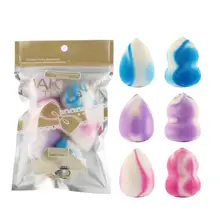 6/4 шт. мягкая основа для макияжа основа губка пудра слоеный блендер инструмент для смешивания