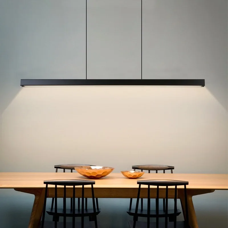 

Minimalism Led Pendant Lights Long Line Dining Room Hanging Modern Simple Pendant Lamp Living Room Lamp Bar Study Office Lampara