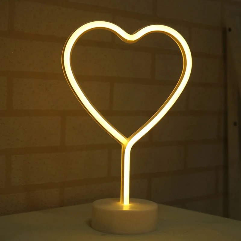 

LED Night Light Neon Moon Lamp Holiday Light Heart/Flamingo/Moon/Pineapple/Christmas Tree for Home Festival Wedding Party Decor