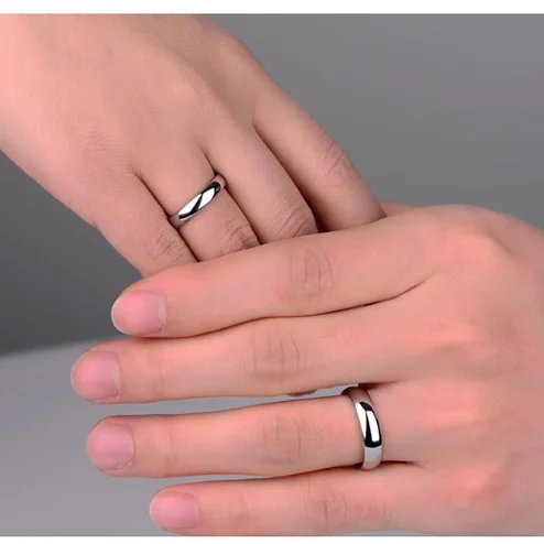 Titanium Steel Plain Couples Ring 6mm and 4mm Rings Wedding Promise Engagement Rings For Women wedding rings,womens ring,couple rings,finger rings,jewelry rings,ring jewelry