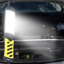 Ручной Светильник для технического обслуживания, Автомобильный светодиодный аварийный светильник, работающий на вспышке, светодиодный светильник, крепкий Магнитный китайский штекер, рабочая лампа с проводами