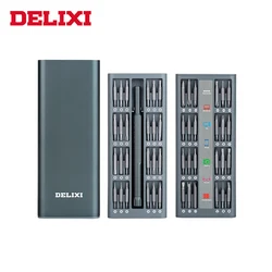 Delixi 97 em 1 conjunto de chave de fenda ferramenta mão precisão magnética bits ferramenta reparo para casa inteligente telefone pc iphone computador