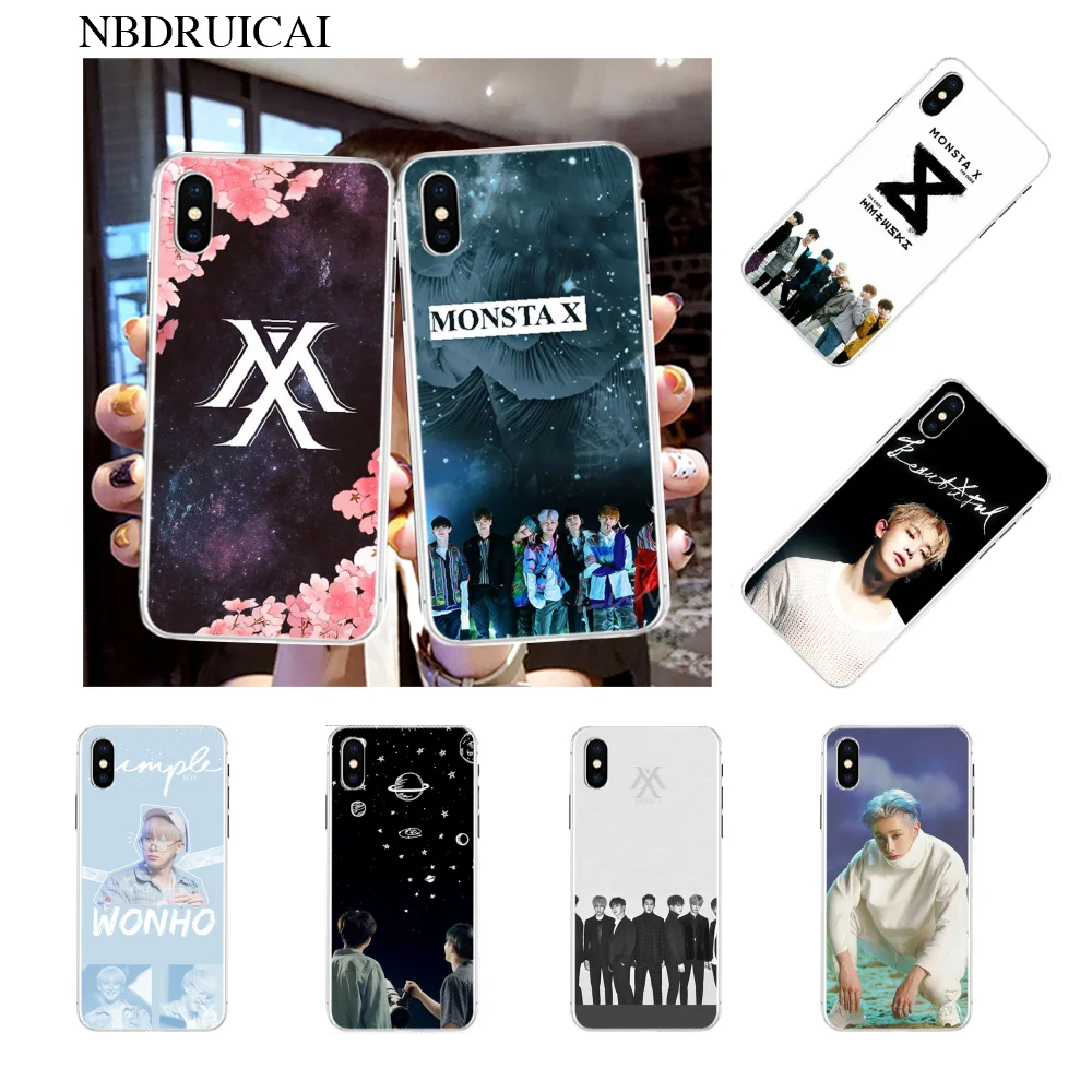 NBDRUICAI KPOP Boy Group Monsta X Роскошный Уникальный Дизайн чехол для телефона iPhone 11 pro XS MAX 8 7 6