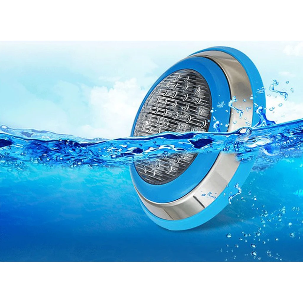 AC 12V/24V Underwater Lights Waterproof 6 LED RGB Reusable Lights Tub Swimming Pool Pond Party Wedding Christmas Decoration