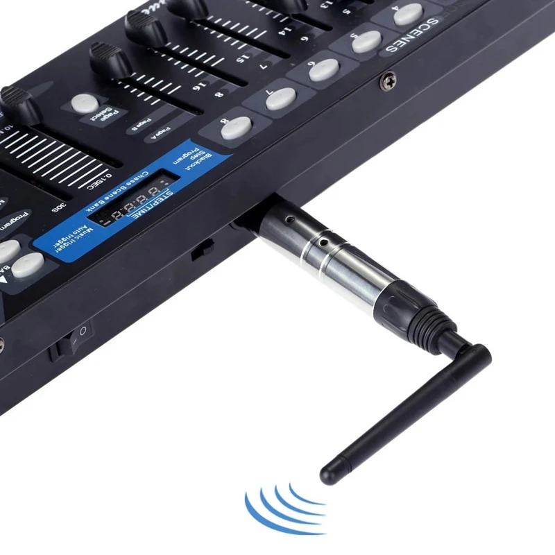Dmx512 2,4G Ism беспроводной передатчик+ 5 шт. приемников встроенные аккумуляторные батареи длиной 800 м видимое расстояние передачи для