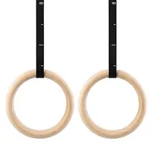 1 шт., березовые фитнес-гимнастические кольца для занятий спортом в помещении, тренировочное кольцо 28 мм, 32 мм, спортивные кольца для подтягивания, подъемная веревка в комплект не входит