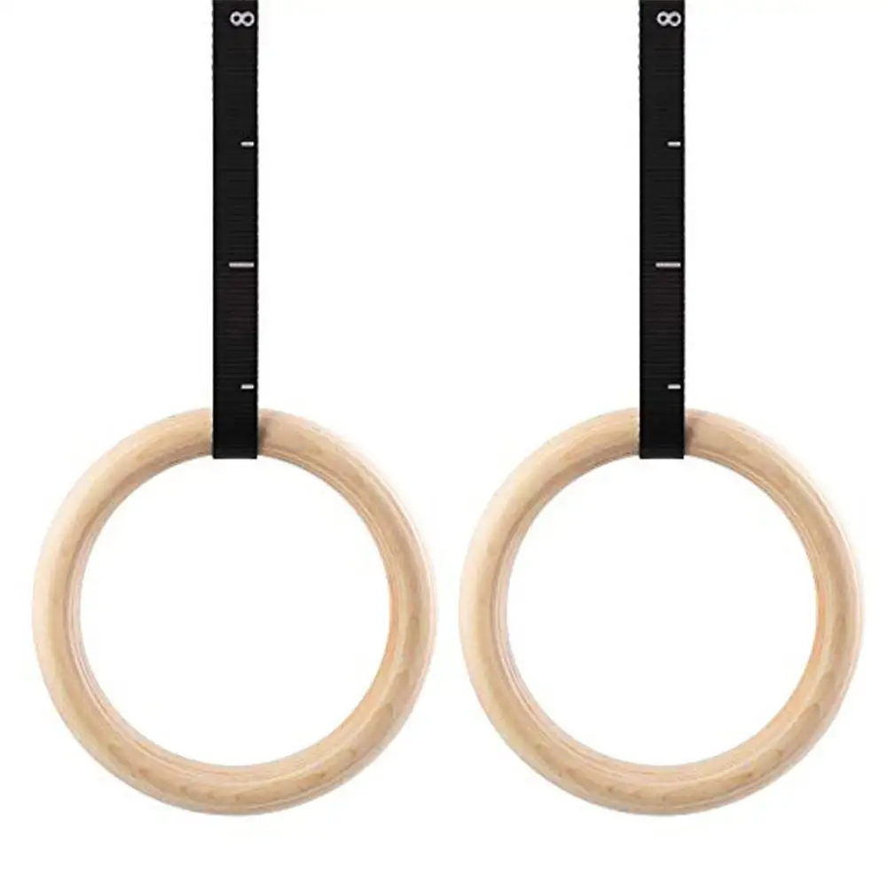 

1PCS Birch Fitness Gymnastic Rings Indoor Sports Training Ring 28 MM 32 MM Pull-up Training Rings Lifting Rope Is Not Included