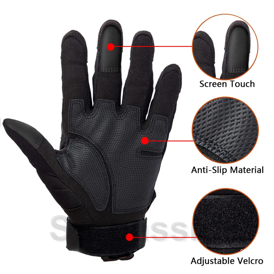 Противоскользящие перчатки с сенсорным экраном для мотоцикла, зимние, летние перчатки для мотокросса, мотогонок, мотовездехода
