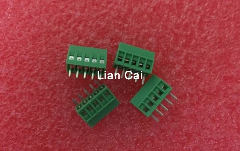 50Pcs Per Lot Universal 2.54mm Pitch 5 Pin 5 Poles PCB Screw Terminal Block Connector