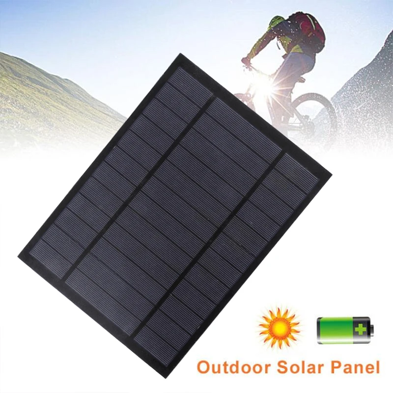 pilha de bateria portátil 2w 3w 4.5 6w 10w célula solar