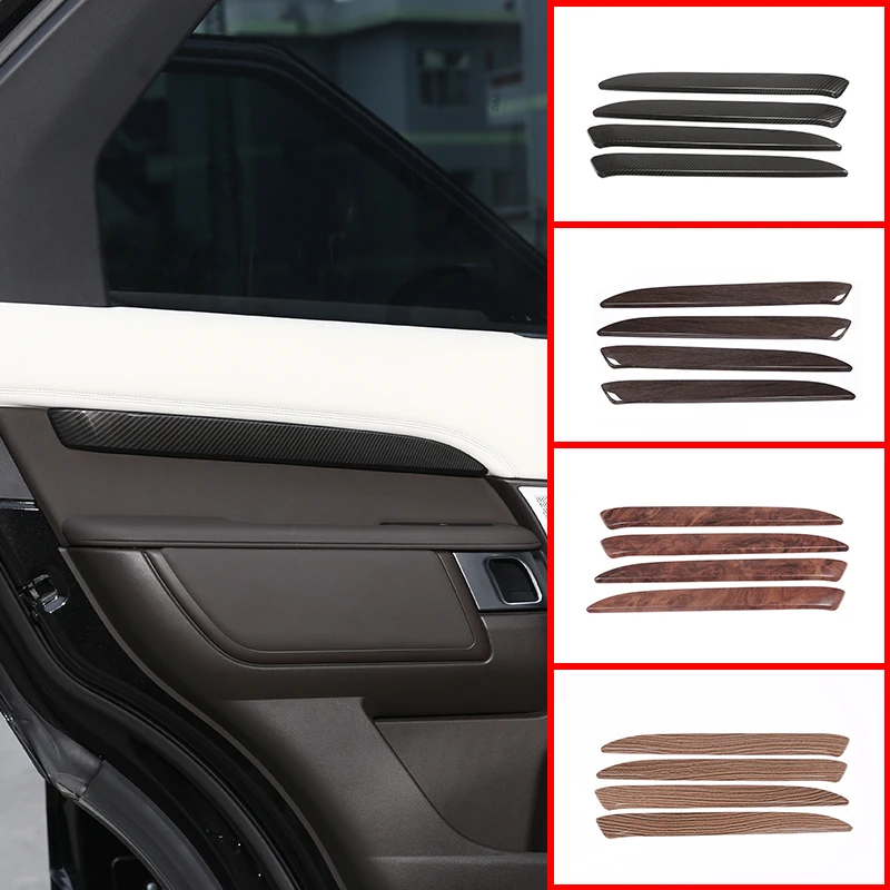

4Color ABS Plastic Door Decoration Strips Trim For Land Rover Discovery 5 LR5 L462 2017 2018 2019 2020 Auto Interior Accessories