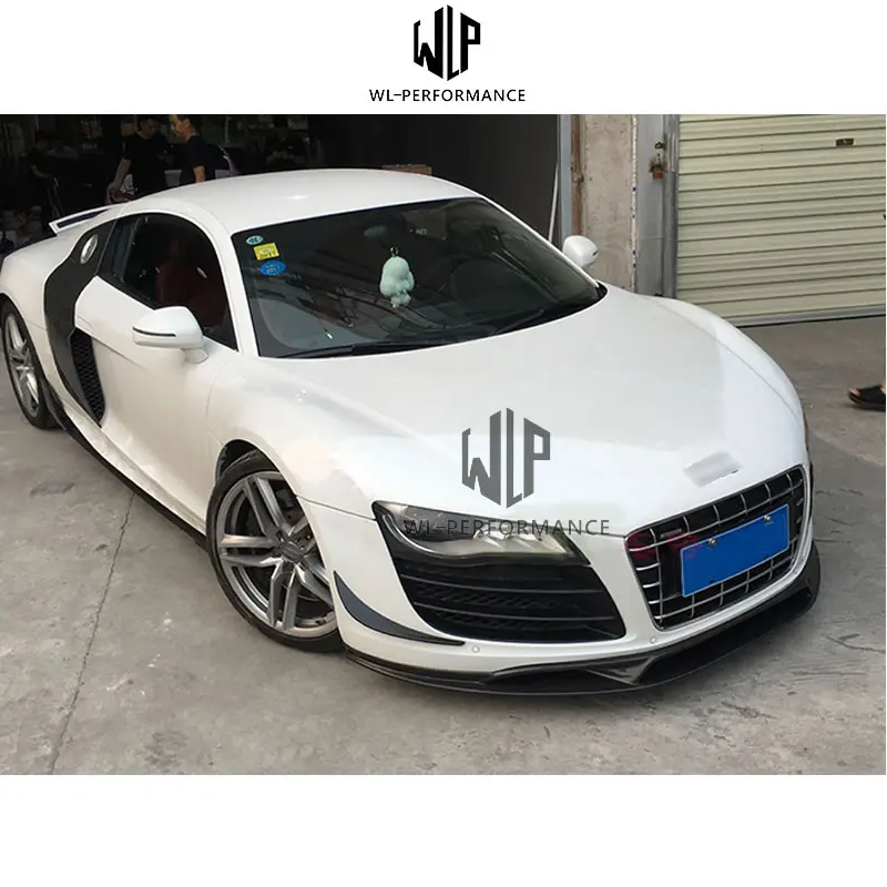 奥迪R8 碳纤前唇和尾翼   1