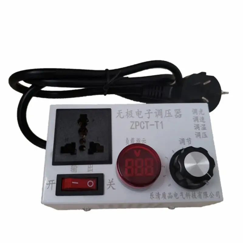 

Extension Socket 220V 4000W Silicon Controlled Electronic Voltage Regulator Dimmer Temperature Regulation For Fan Angle grinder