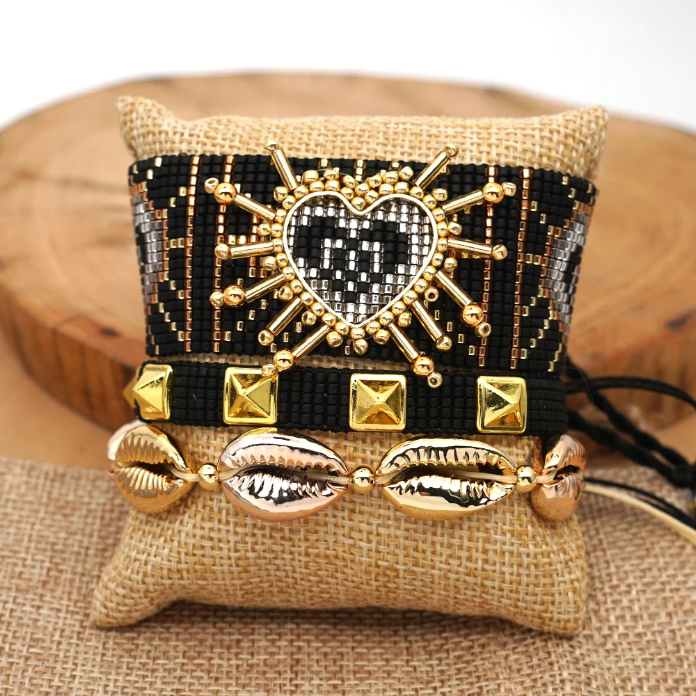 Go2boho 2020 Bracelet Women Boho Trendy Heart Unique Jewelry Seashell Pulsera Mujer Japan MIYUKI Beads Bracelet Handmade Loom