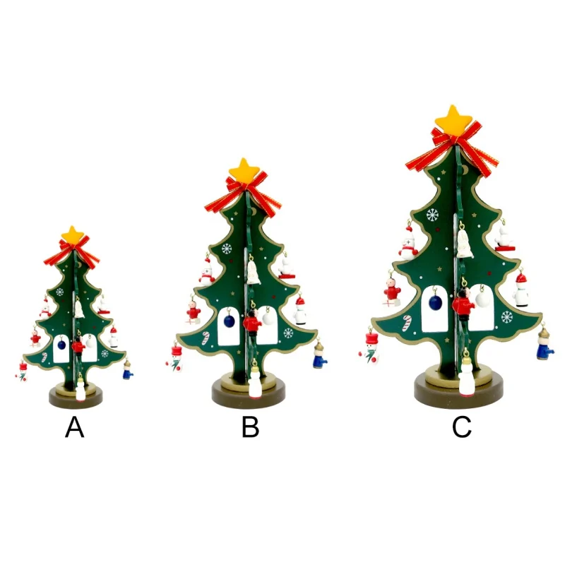 

Christmas Tree Decoration DIY Hanging Gift Wooden Ornament Home Festival Party Xmas