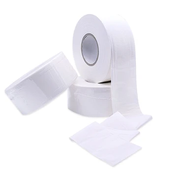 

1 Roll 4-ply Paper Tissue Toilet Roll Paper Public Hotel Commercial Use QJS Shop