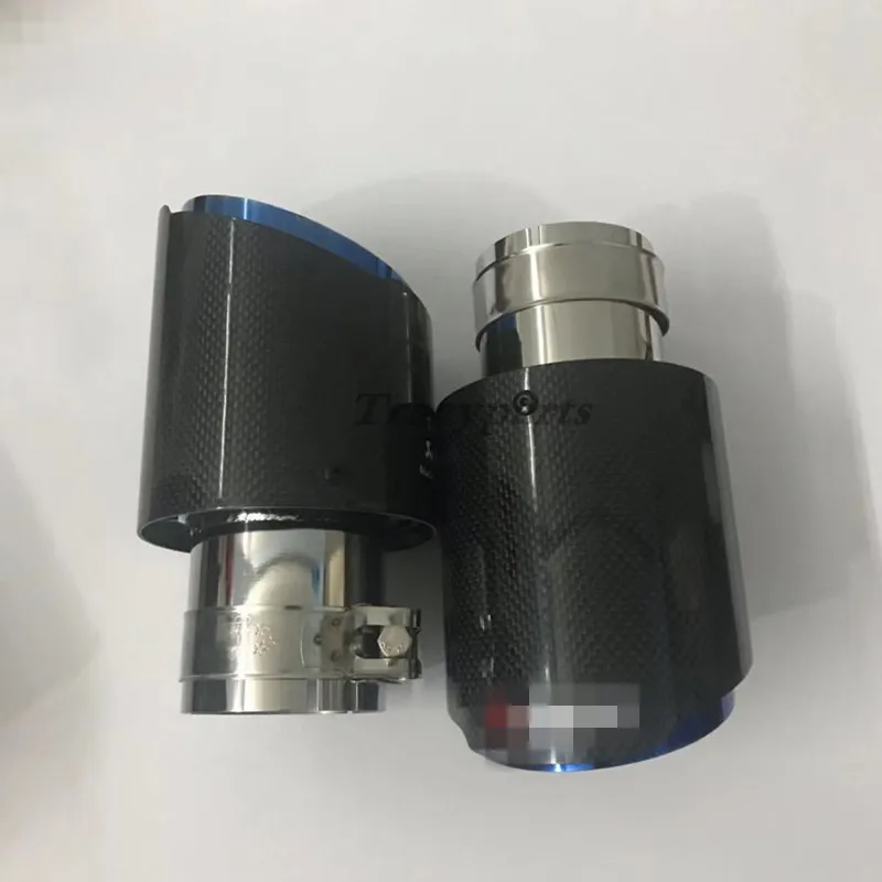 1 шт. Akrapovic Гладкий переплетенный глянцевый углеродистый глушитель из