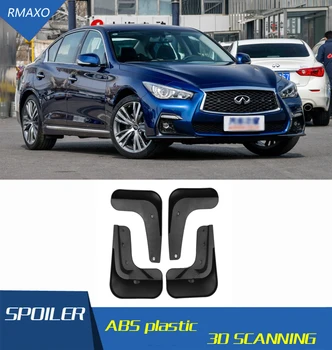 

For Infiniti Q50 2015-2018 Mudflaps Splash Guards Front With color and rear Mud Flap Mudguards Fender Modified special