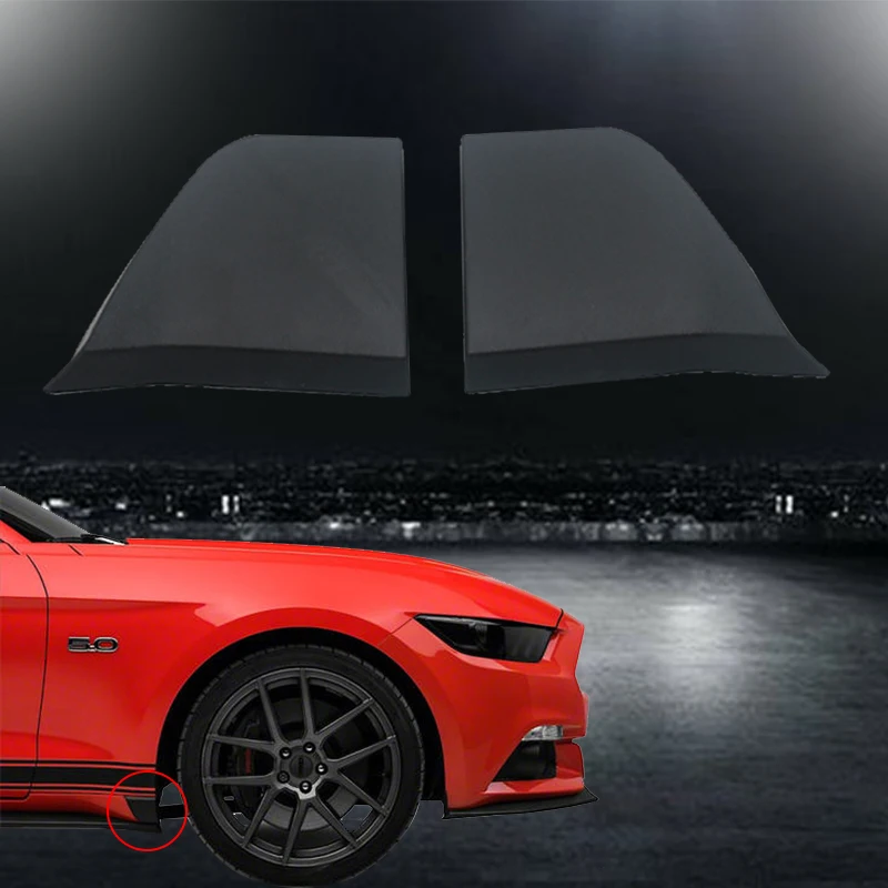 앞 범퍼 로커 Winglets 사이드 스커트 스포일러 가드 2015-2018 Ford Mustangs 외부 액세서리 GT EcoBoost 및 V6