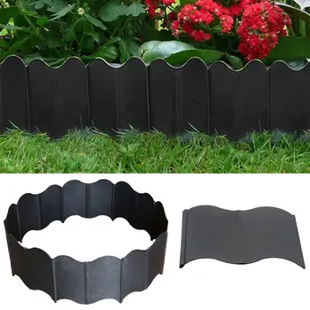 

20Pcs Outdoor Park Lawn Garden Inter Locking Border Edging Border Fence Belt Garden Patio Greening Belt Fence Landscape Decor