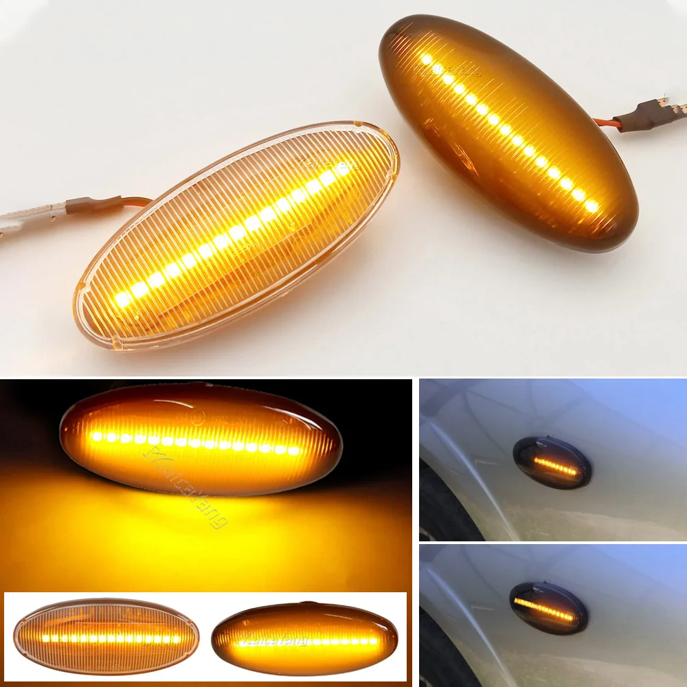 Sequential Flashing Lamp LED Turn Signal Side Marker Light For Nissan