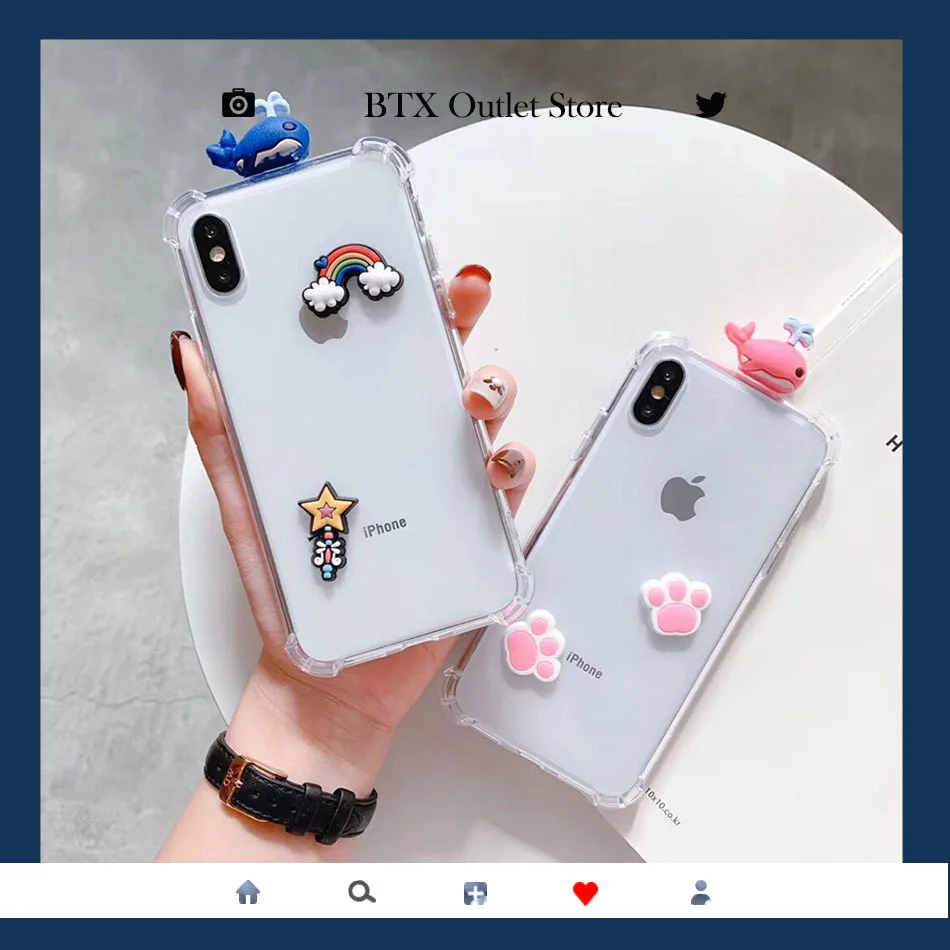 Чехол для Redmi Note 8 Pro 7 6 5 с милым медведем Китом когтями DIY чехол K30 K20 6A Прозрачный