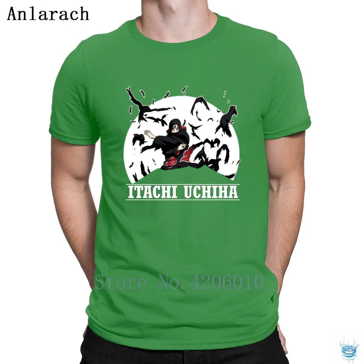 Itachi Fly In The футболки с Луной облегающая весенняя одежда для фитнеса с надписью Мужская футболка с круглым вырезом дышащая с интересным принтом