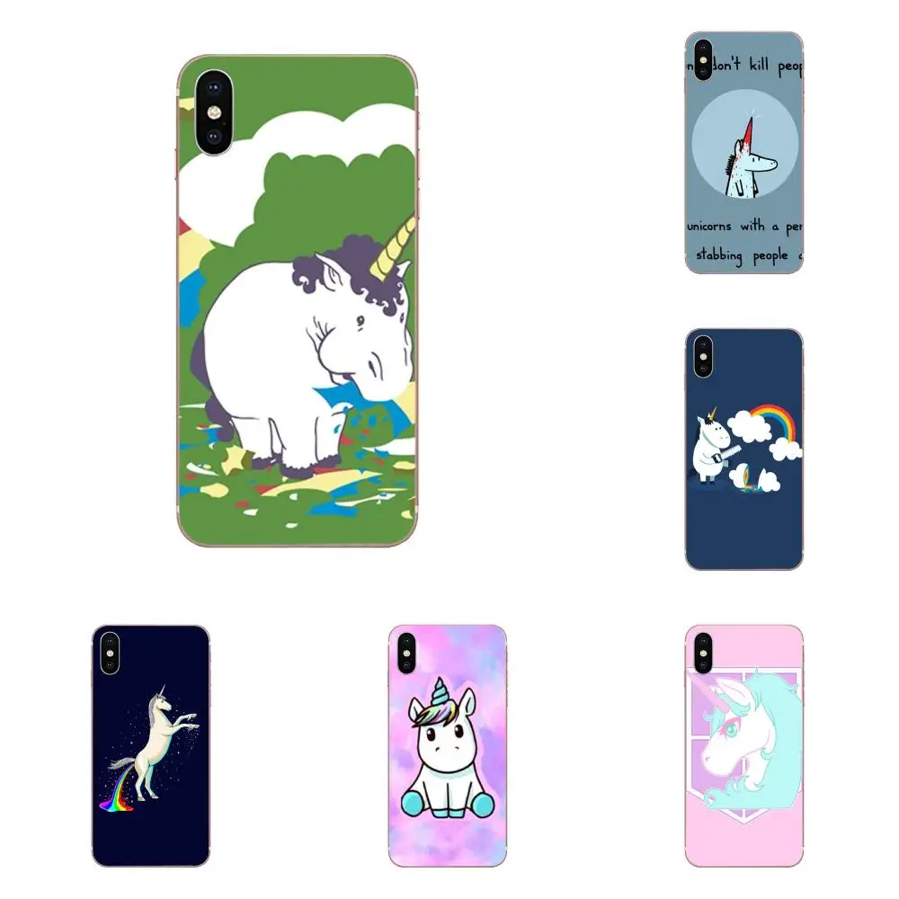 Животные мультфильм Милая Лошадь Единорог Мода Прекрасный для Galaxy J1 J2 J3 J330 J4 J5 J6 J7