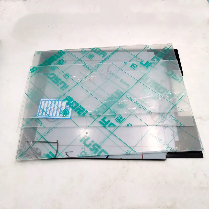 

Funssor 1set 250/300/350mm size Trident acrylic Enclosure Panels Kit black and transparent color deck bottom back top side