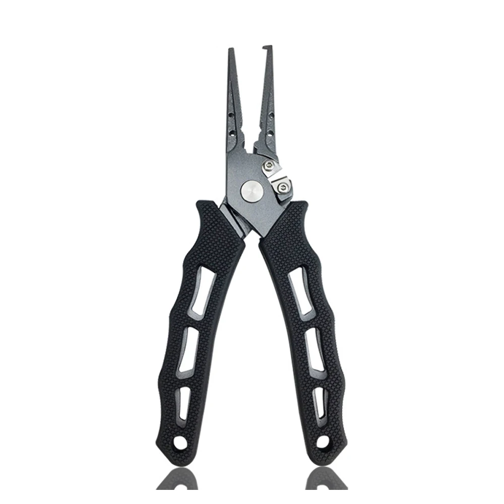 

Hot New Fishing Pliers Pesca Clamp SplitRing Tungsten Steel Blade Line Cutter Multifunction Fishing Tackle Tool Stainless Steel