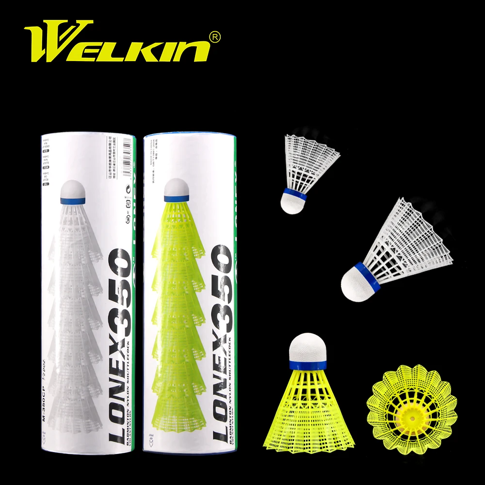 Strong Badminton Nylon Shuttlecock Training-Use Outdoor Plastic 6 for Durable Ball-Head