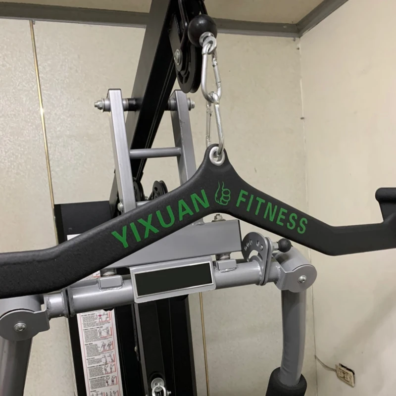 Gym Pully Cable Machine Attachment Triceps Back Workout 71cm Long Handle for Home Pull Down Training Rowing Machine Accessories