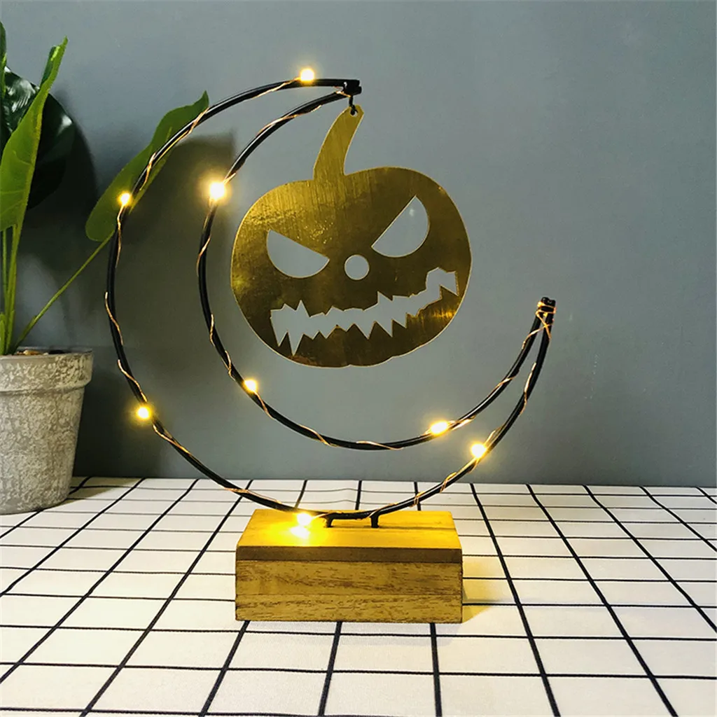 Halloween Holiday Lights Moon Pendant Lights Pumpkin Lights Led Lights battery flash