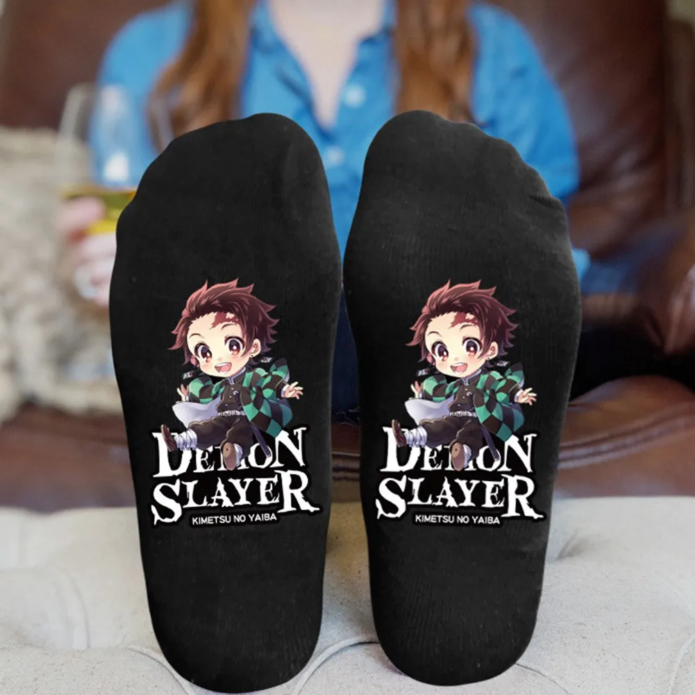 Аниме Demon Slayer: Kimetsu no Yaiba косплей костюм мультфильм хлопковые носки аксессуары реквизит подарок