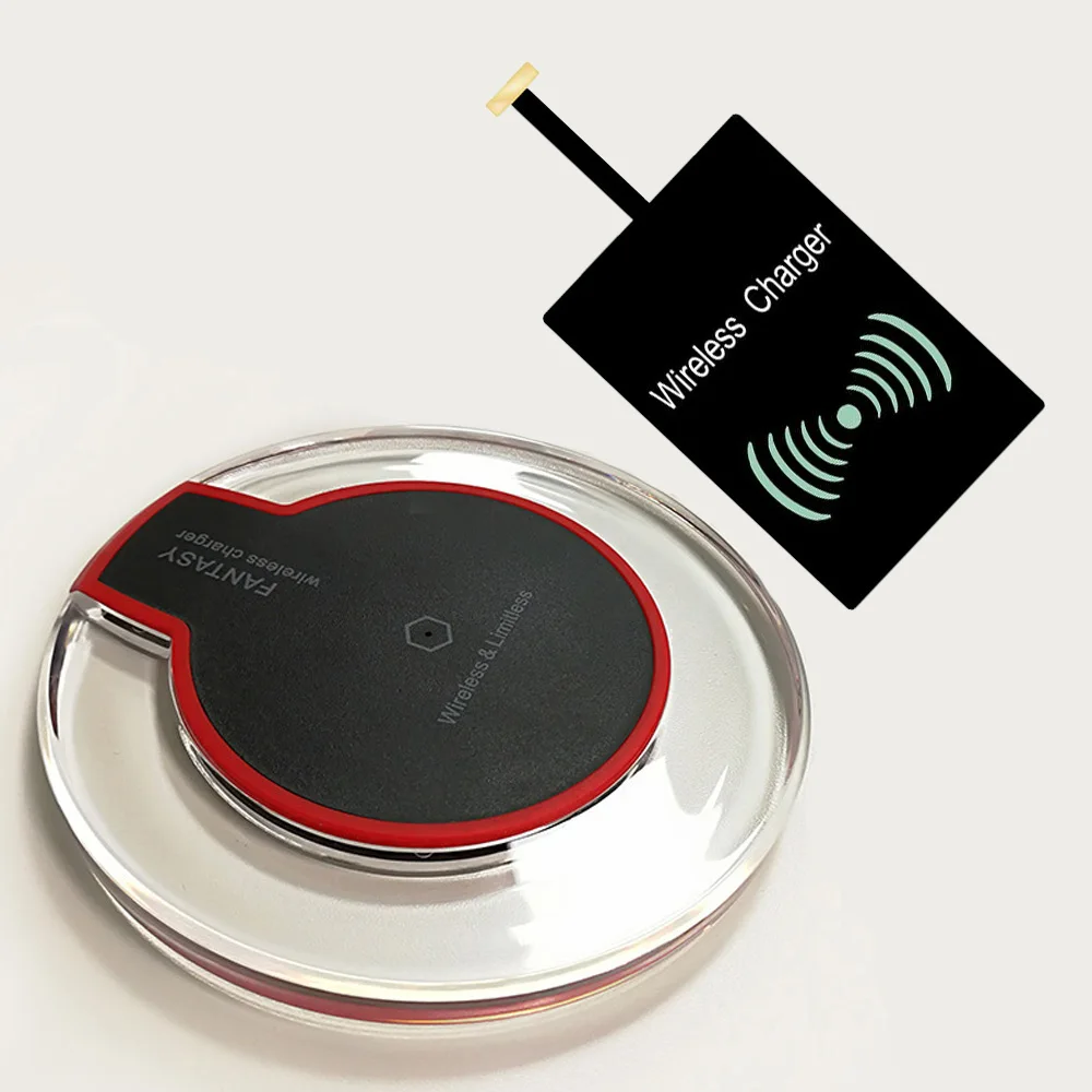 Universal Wireless Charger 5W QI Charging Pad Micro USB Type C Charge Receiver for Android Phone Tablet Wireless Adapter Kit