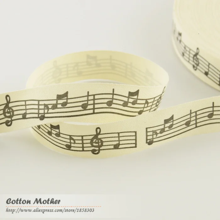 Booksew Handmade Label Etiquetas Para Ropa Music Notes Design Garment Labels 2.5CM Width Sewing Clothing Tags F039#-18 | Дом и сад