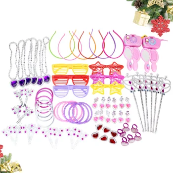

1 Set 72 Pcs Child Birthday Party Toys Girl Decoration Toy Set (Pink Yellow)