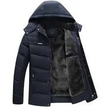 Одежда для мужчин среднего возраста с хлопковой подкладкой, мужское зимнее пальто для папы, зима, стиль, куртка с хлопковой подкладкой, матовая и толстая, средней длины