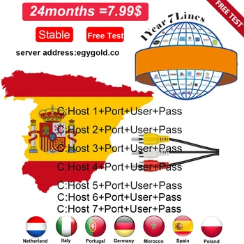 

2020egygold Server Stable Europe Cccam Portugal/Spain Spain Oscam 1/2 year cline Germany gtmedia v8 nova v9 Satellite TV Recever