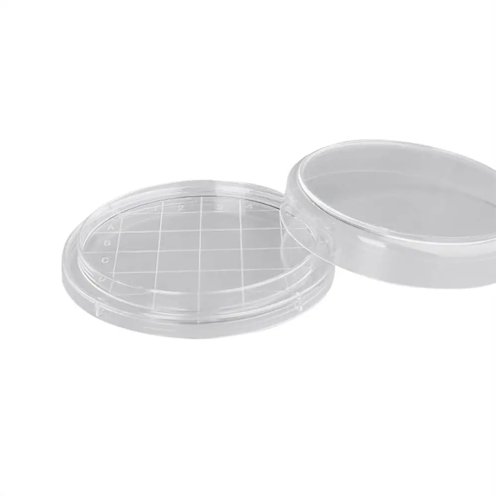 

Laboratory Supplies Bacterial Culture Dish 6.5cm Experiment Sterilization Grid Petri Dish