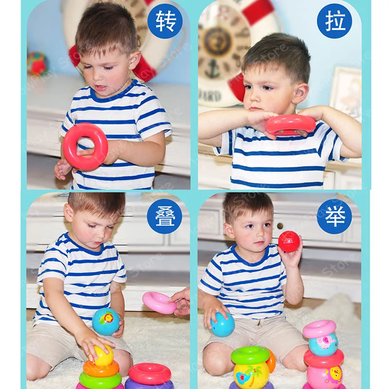 Fisher-Price детские игрушечные мячи тренировочный мяч штабелирование мяч наконечник надувной мяч ручной мячик пинч мяч детский мяч для обучения детей