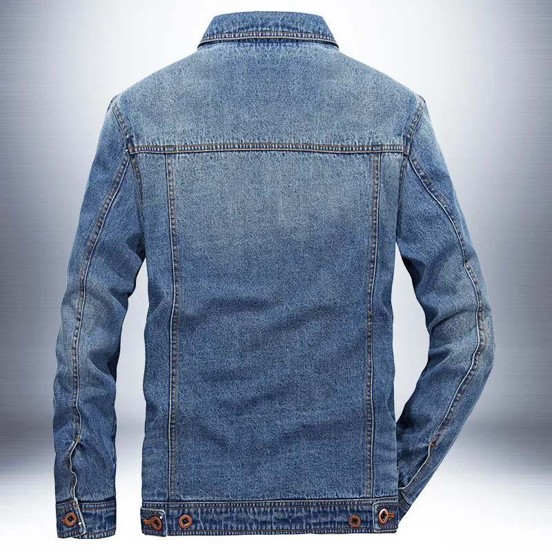

AliExpress 2018 New Style Cowboy Washing Jacket Spring And Autumn Coat Men Casual Fold-down Collar Thin Jacket