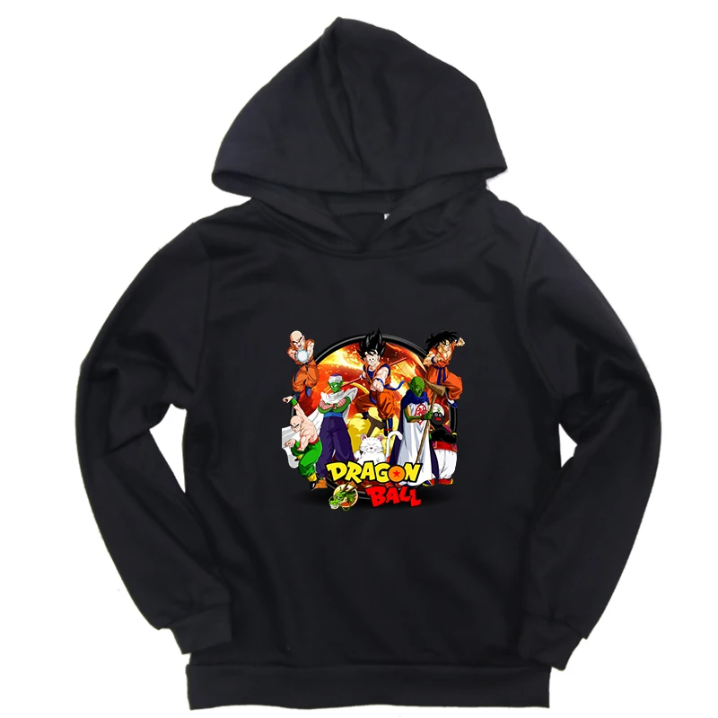 Hoodies 10 New dragon ball Boys Girls Hoodies Black Gray Red Sweatshirt Toddler Baby Hooded Casual Streetwear Children Autumn Clothing - Цвет: Hoodies 10